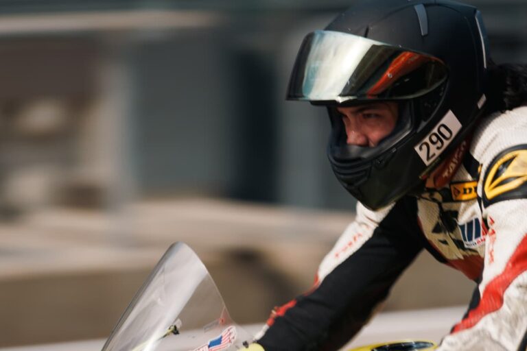 HOME a motorcycle racer at the start