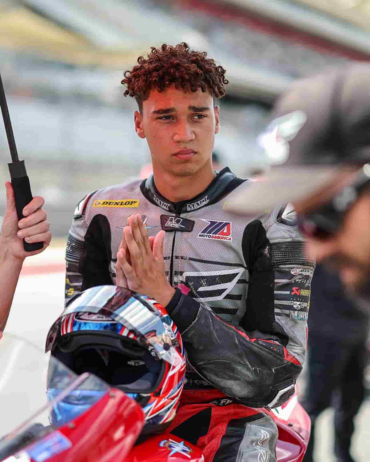 CREW a man waiting at race line waiting for the race to start