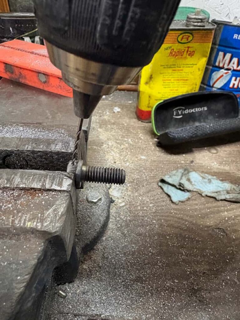 The boat is being drilled for safety wires