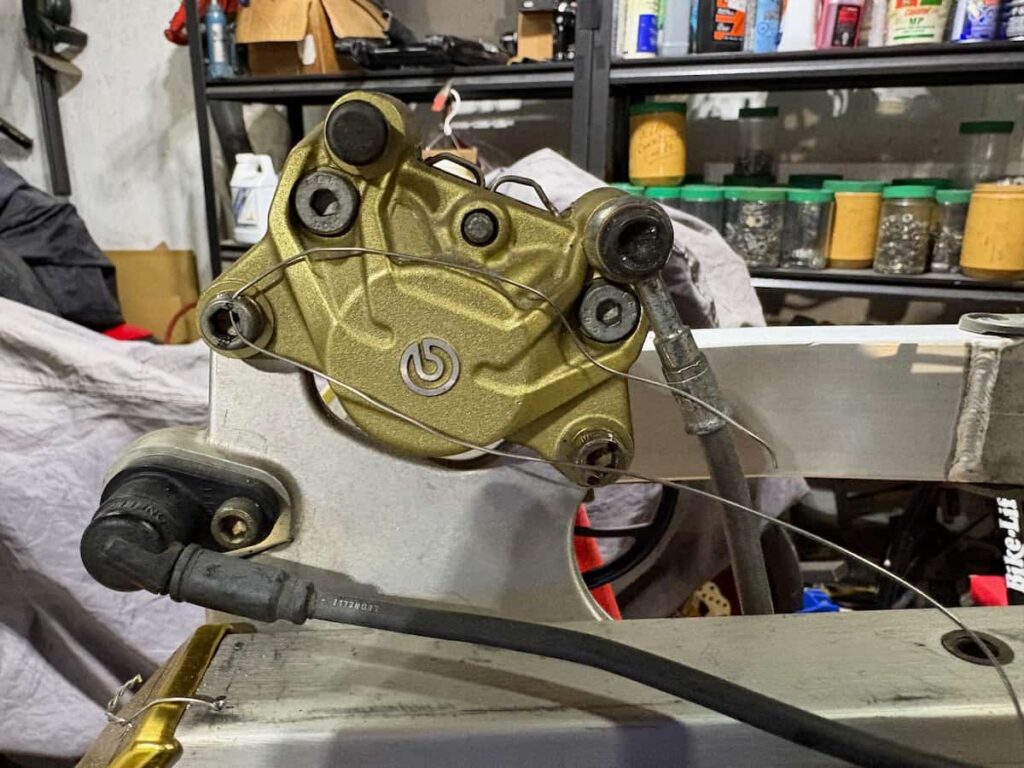 Motorcycle brake caliper